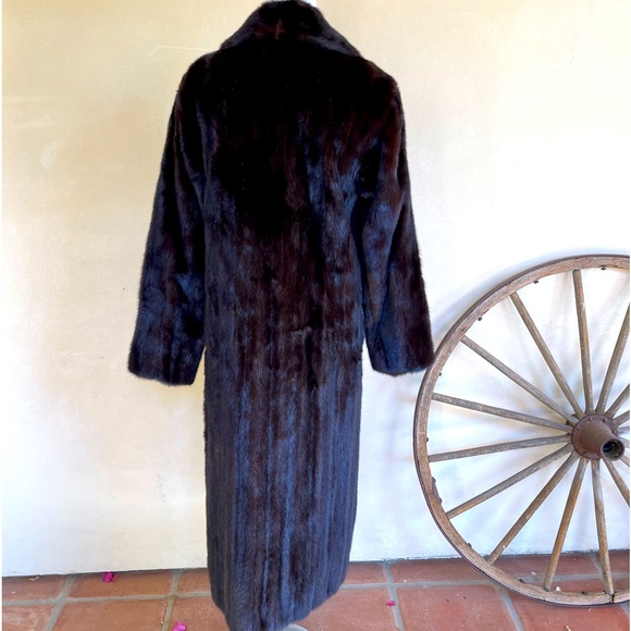 RALPH LAUREN by THE TEPPER COLLECTION NEW YORK Vtg Mahogany Mink Long Coat Nice! - Picture 3 of 14